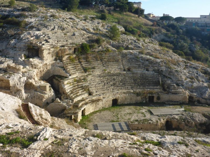 Ala orientale dell'Anfiteatro Romano di Cagliari, foto di Marco Marrosu